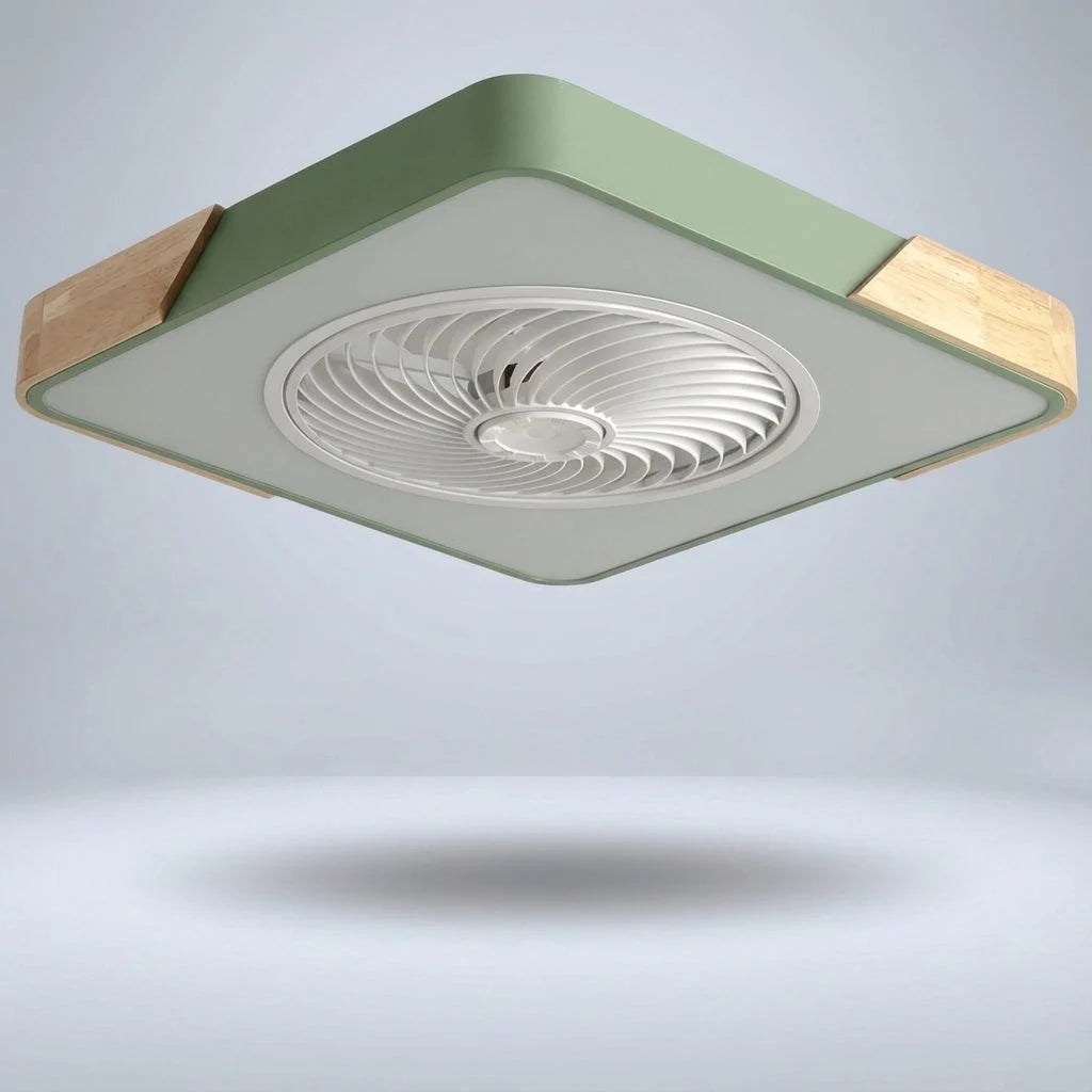 LED Ceiling Light – bladeless fan, integrated light, round