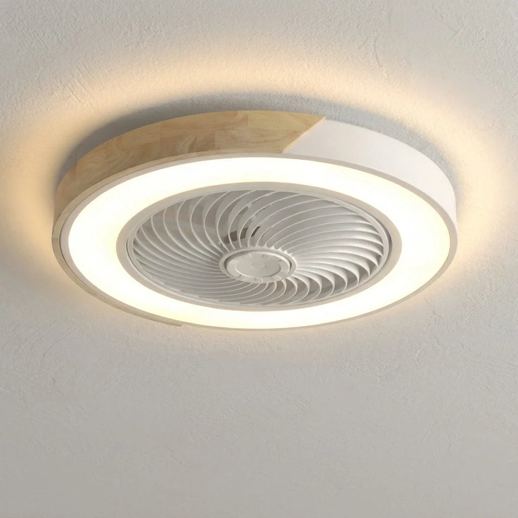 LED Ceiling Light – bladeless fan, integrated light, round