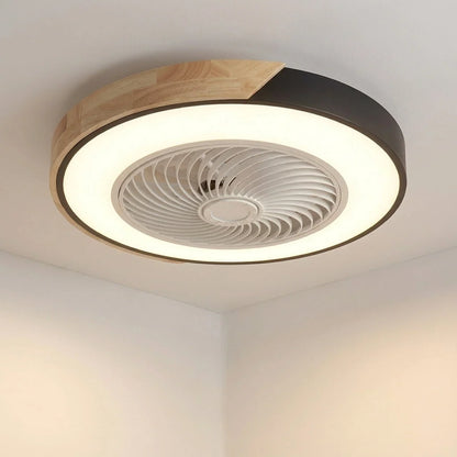 LED Ceiling Light – bladeless fan, integrated light, round