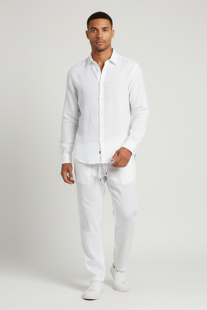 Set Men - Linen Breathable Summer Outfit