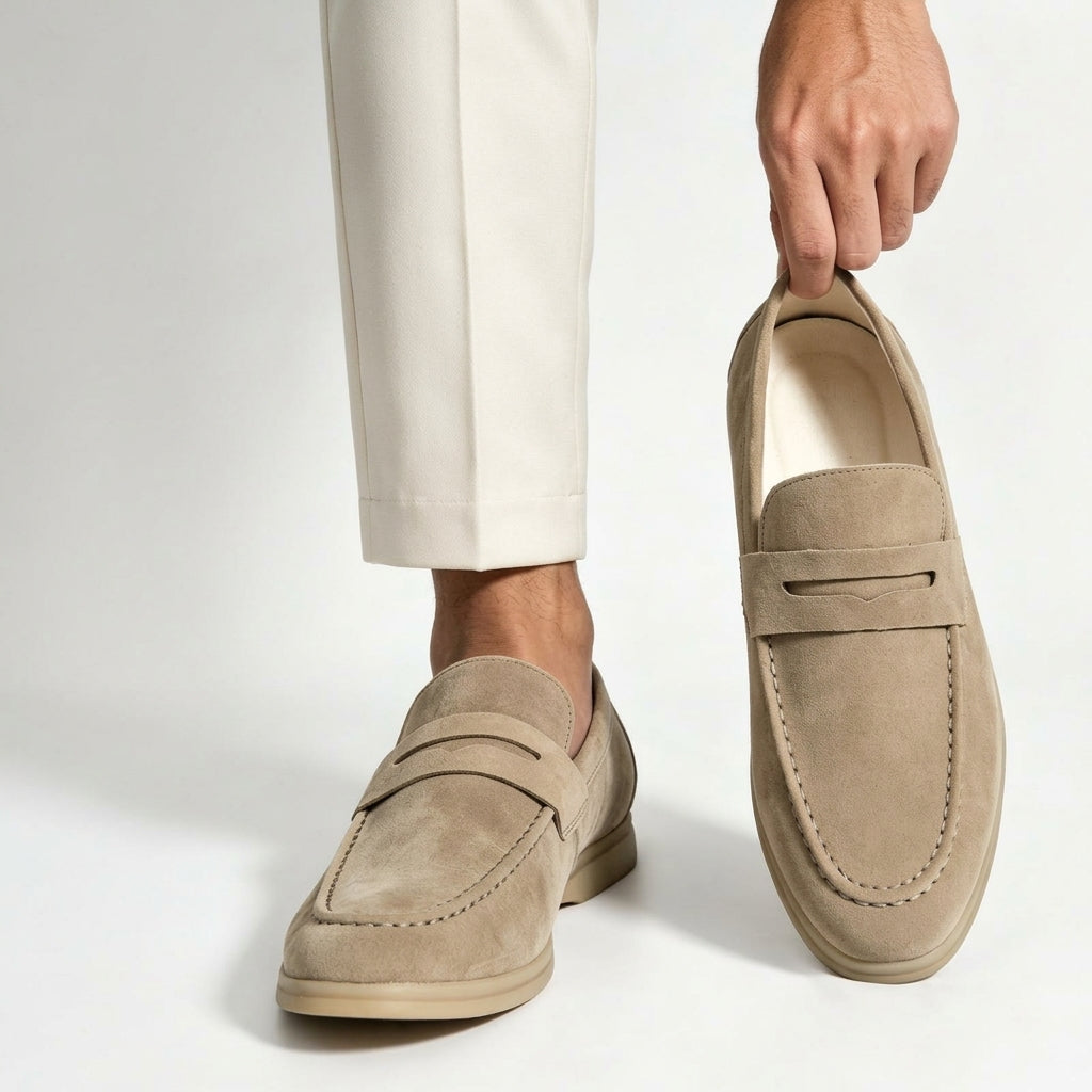 Loafers Men - Slip-On with Decorative Band Detail