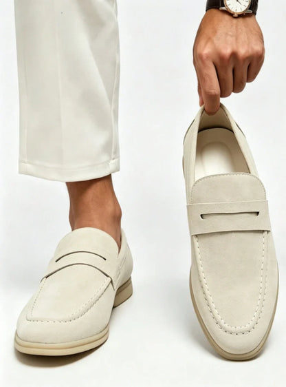 Loafers Men - Slip-On with Decorative Band Detail