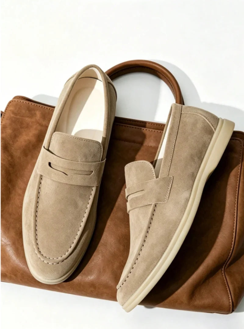 Loafers Men - Slip-On with Decorative Band Detail