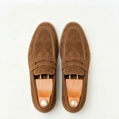 Loafers Men - Slip-On with Decorative Band Detail