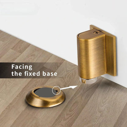 Magnetic Door Stopper – silent hold, slim mount, wall protection
