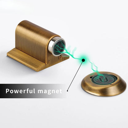 Magnetic Door Stopper – silent hold, slim mount, wall protection