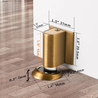 Magnetic Door Stopper – silent hold, slim mount, wall protection
