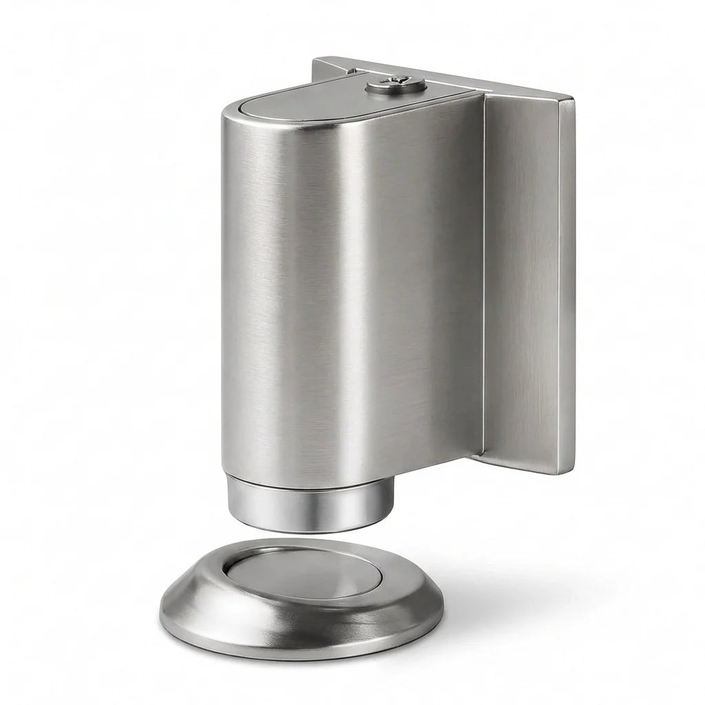 Magnetic Door Stopper – silent hold, slim mount, wall protection