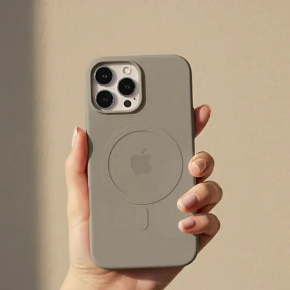 Magnetic Silicone Case – soft-touch finish, slim profile, nine colours