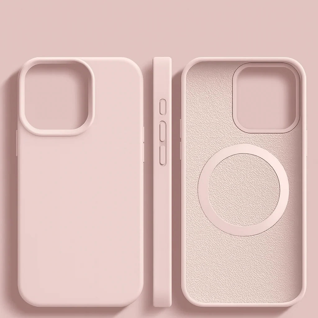 Magnetic Silicone Case – soft-touch finish, slim profile, nine colours