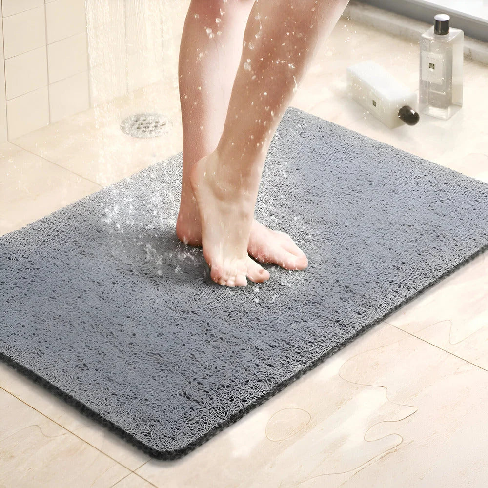 Non-Slip Shower Bath Mat – PVC construction, water-draining surface