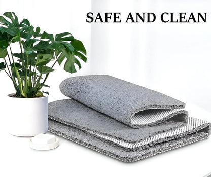 Non-Slip Shower Bath Mat – PVC construction, water-draining surface
