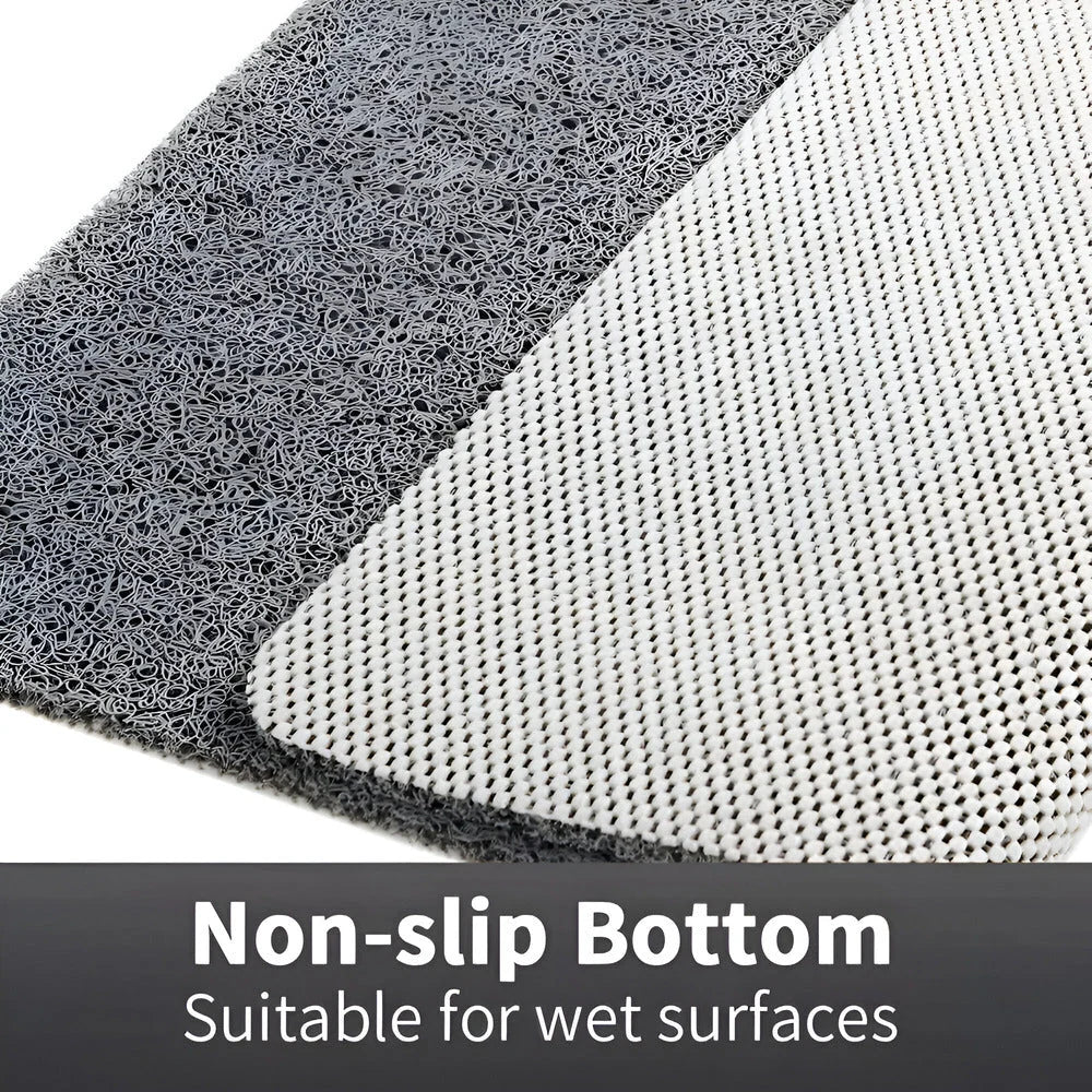Non-Slip Shower Bath Mat – PVC construction, water-draining surface