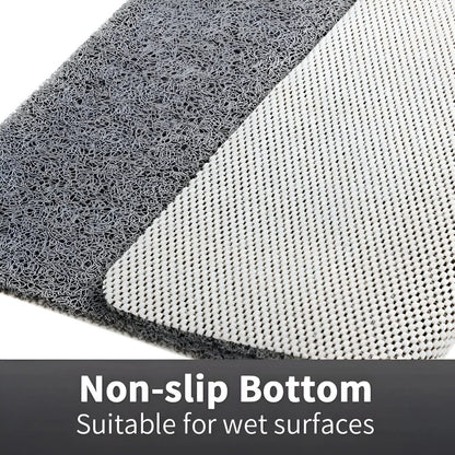 Non-Slip Shower Bath Mat – PVC construction, water-draining surface