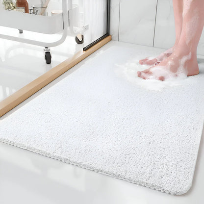 Non-Slip Shower Bath Mat – PVC construction, water-draining surface