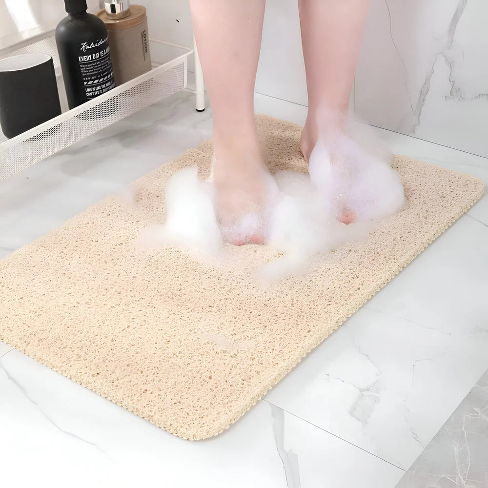 Non-Slip Shower Bath Mat – PVC construction, water-draining surface