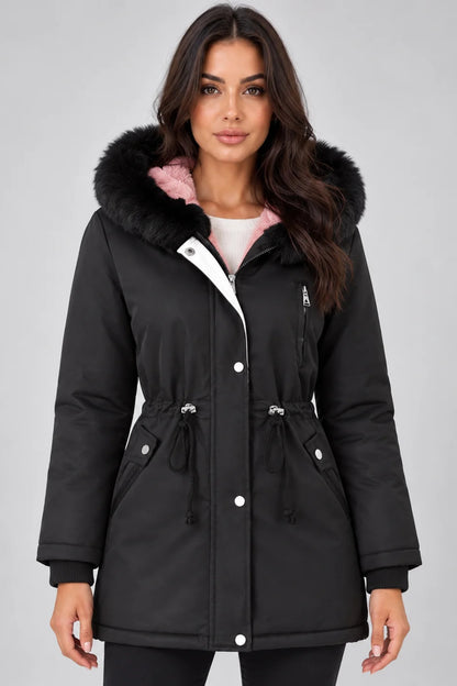 Parka Women - Faux Fur Lined Oversized Hooded