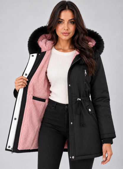 Parka Women - Faux Fur Lined Oversized Hooded