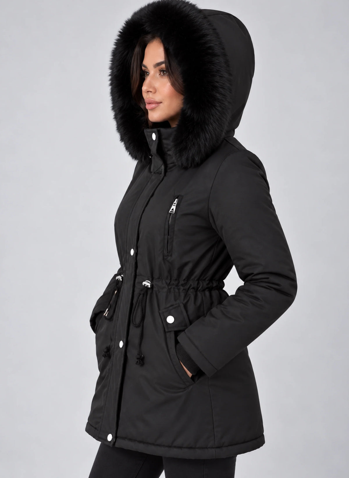 Parka Women - Faux Fur Lined Oversized Hooded