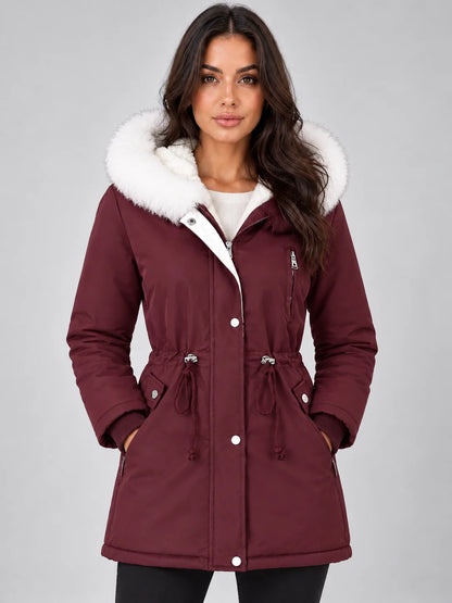 Parka Women - Faux Fur Lined Oversized Hooded