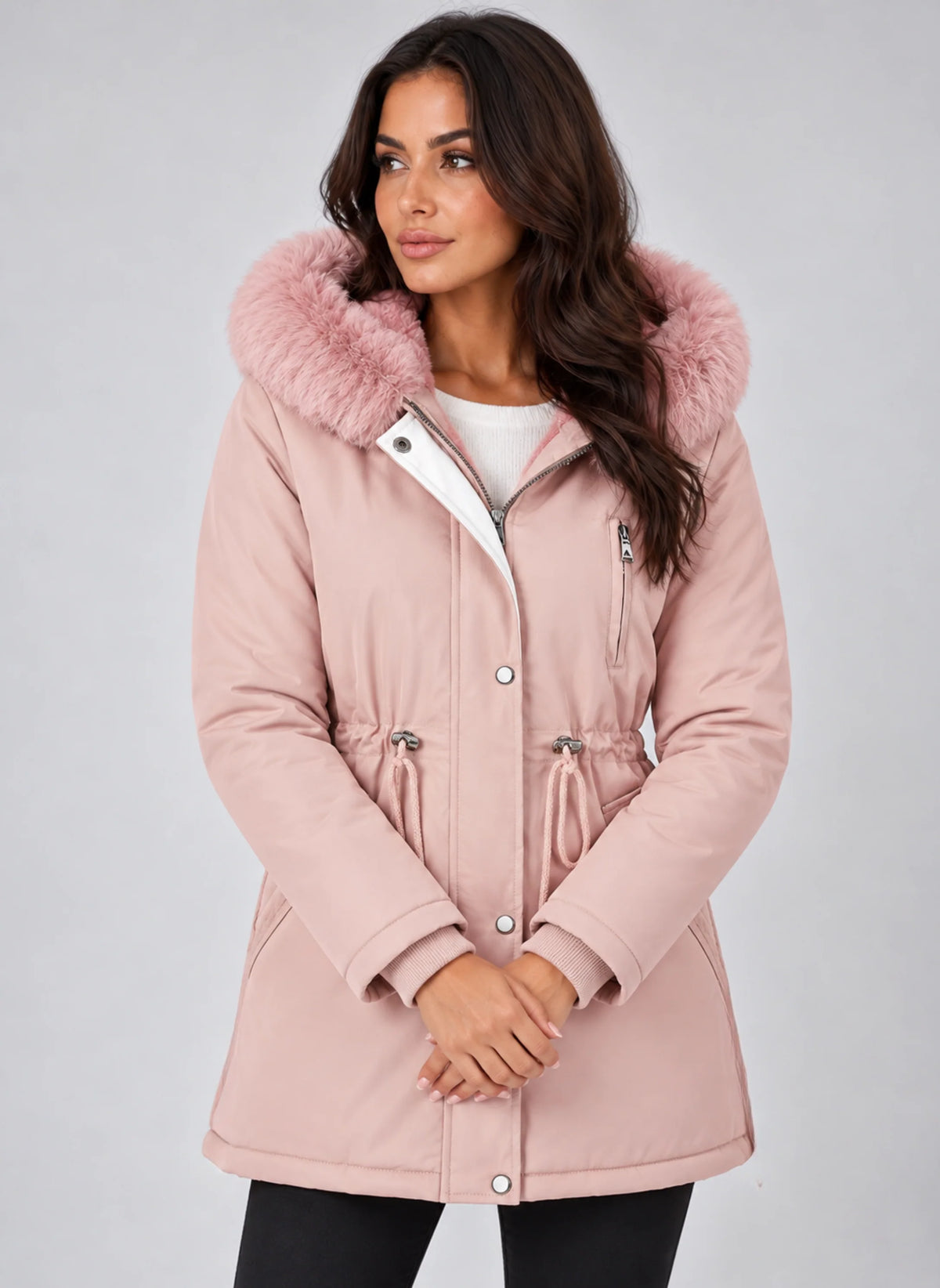 Parka Women - Faux Fur Lined Oversized Hooded