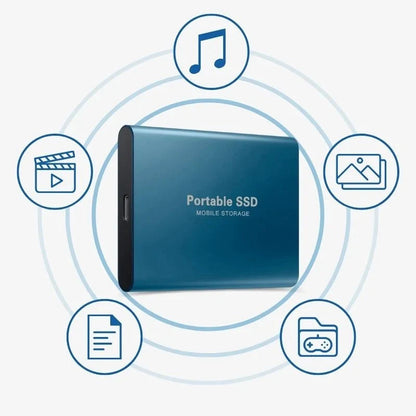 Portable External SSD – compact storage, multiple colours