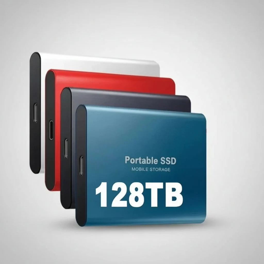 Portable SSD Storage – durable aluminium casing, USB interface, compact design