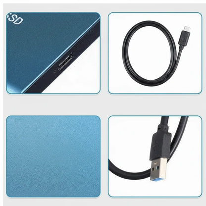 Portable SSD Storage – durable aluminium casing, USB interface, compact design