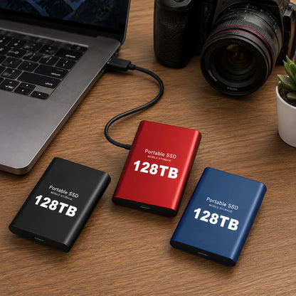 Portable SSD Storage – durable aluminium casing, USB interface, compact design
