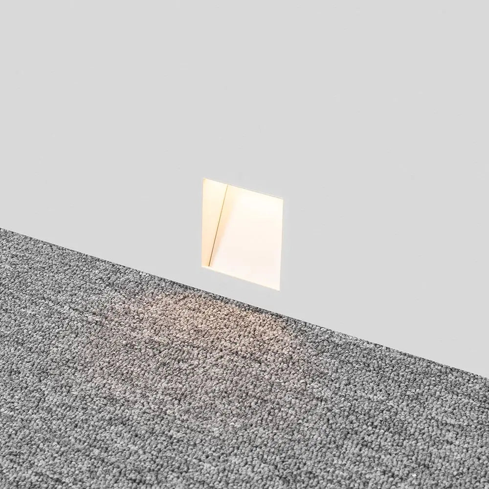 Recessed LED Wall Light – frameless perforated design, sensor option