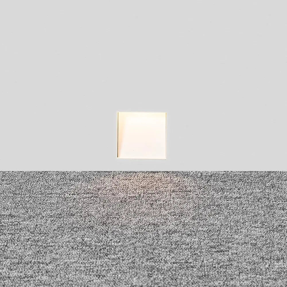 Recessed LED Wall Light – frameless perforated design, sensor option