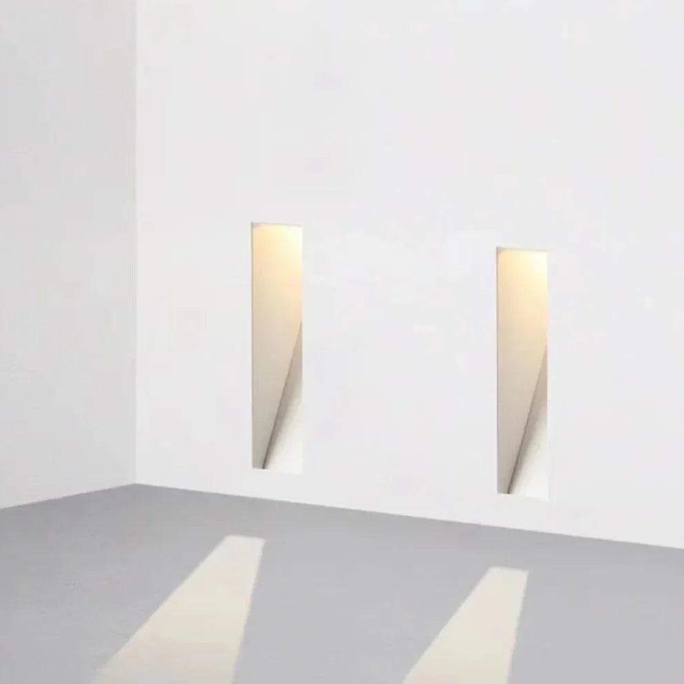 Recessed LED Wall Light – frameless perforated design, sensor option
