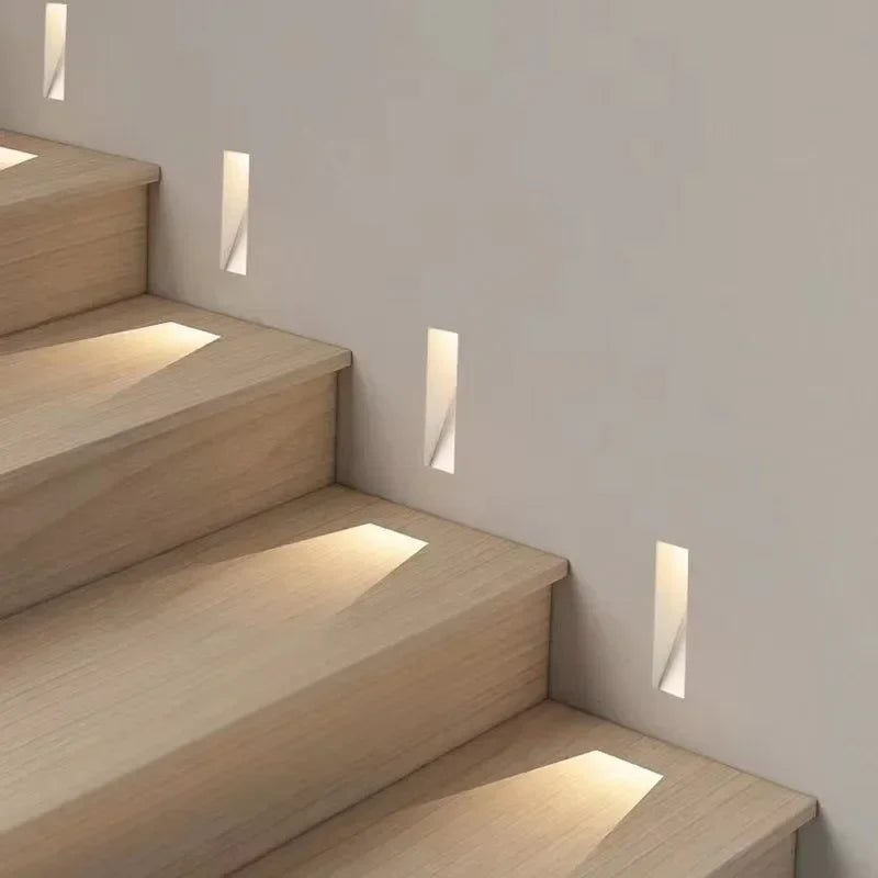 Recessed LED Wall Light – frameless perforated design, sensor option