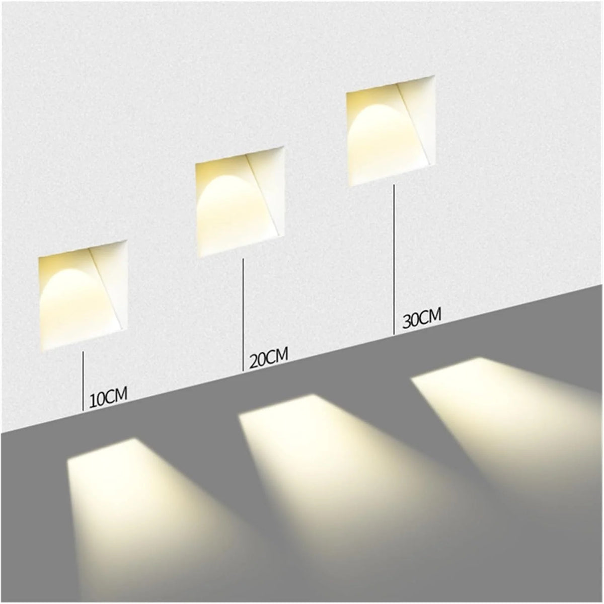 Recessed LED Wall Light – frameless perforated design, sensor option