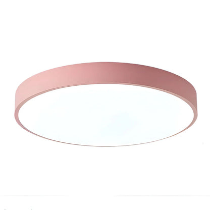 Round LED Ceiling Light – minimalist frame, acrylic diffuser, dimmable