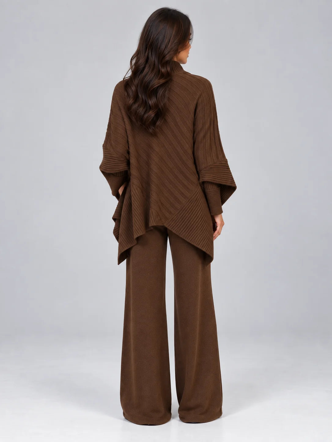 Set Women - Ribbed Knit Co-Ord Jumper and Trousers