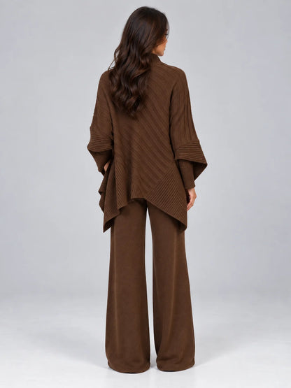 Set Women - Ribbed Knit Co-Ord Jumper and Trousers