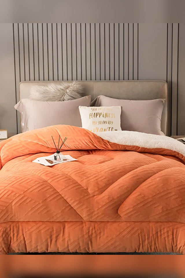 Sherpa Fleece Duvet – quilted microfibre fill, all seasons