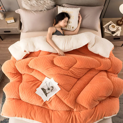 Sherpa Fleece Duvet – quilted microfibre fill, all seasons