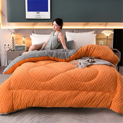 Sherpa Fleece Duvet – quilted microfibre fill, all seasons