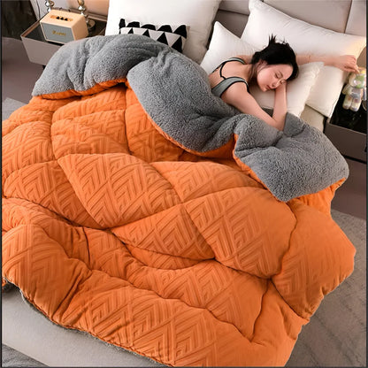 Sherpa Fleece Duvet – quilted microfibre fill, all seasons