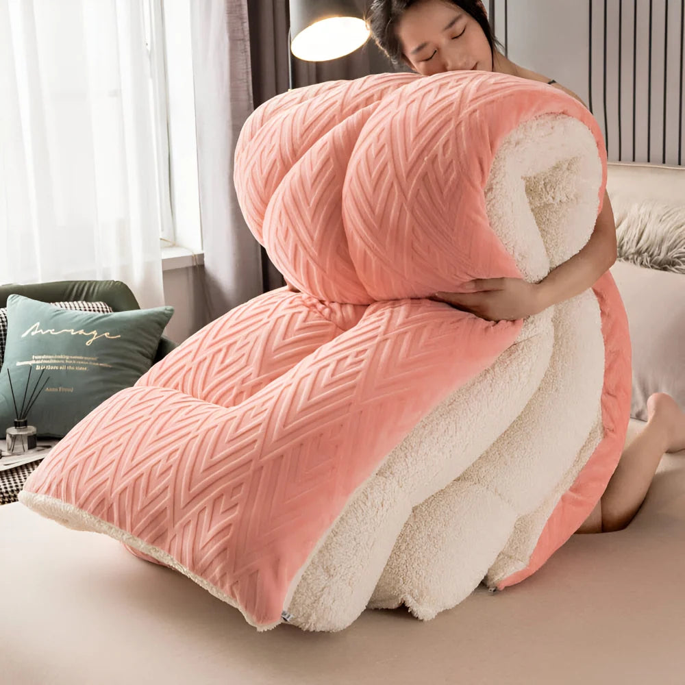 Sherpa Fleece Duvet – quilted microfibre fill, all seasons