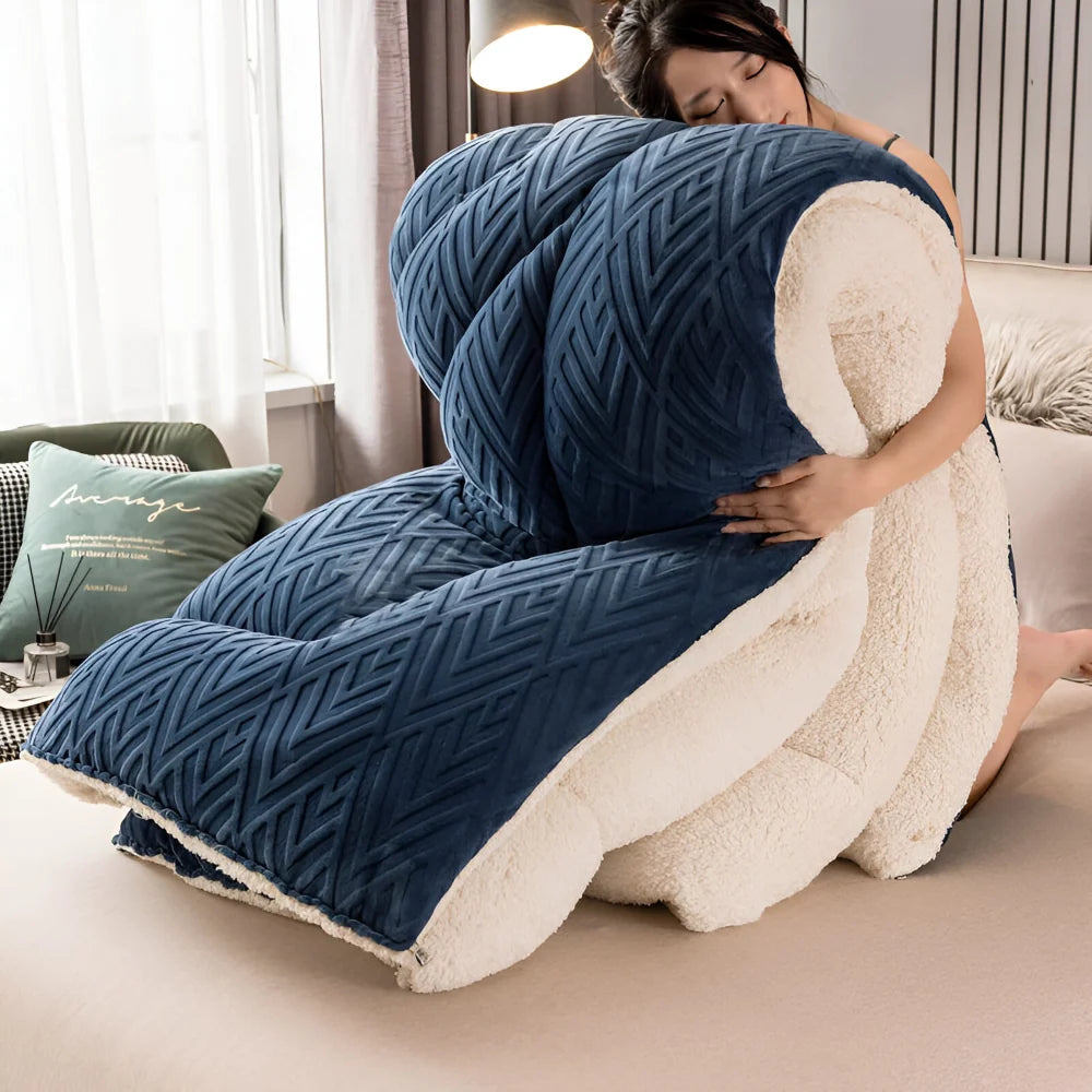Sherpa Fleece Duvet – quilted microfibre fill, all seasons