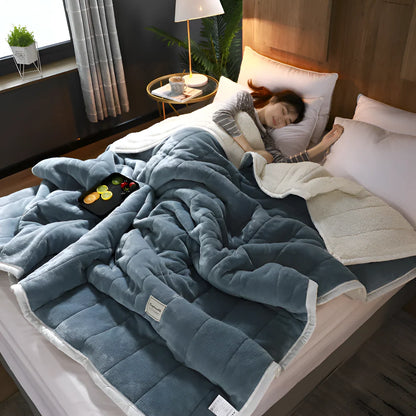 Sherpa Fleece Throw Blanket – soft, plush, lightweight, warm