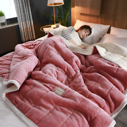 Sherpa Fleece Throw Blanket – soft, plush, lightweight, warm