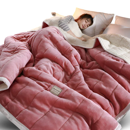 Sherpa Fleece Throw Blanket – soft, plush, lightweight, warm