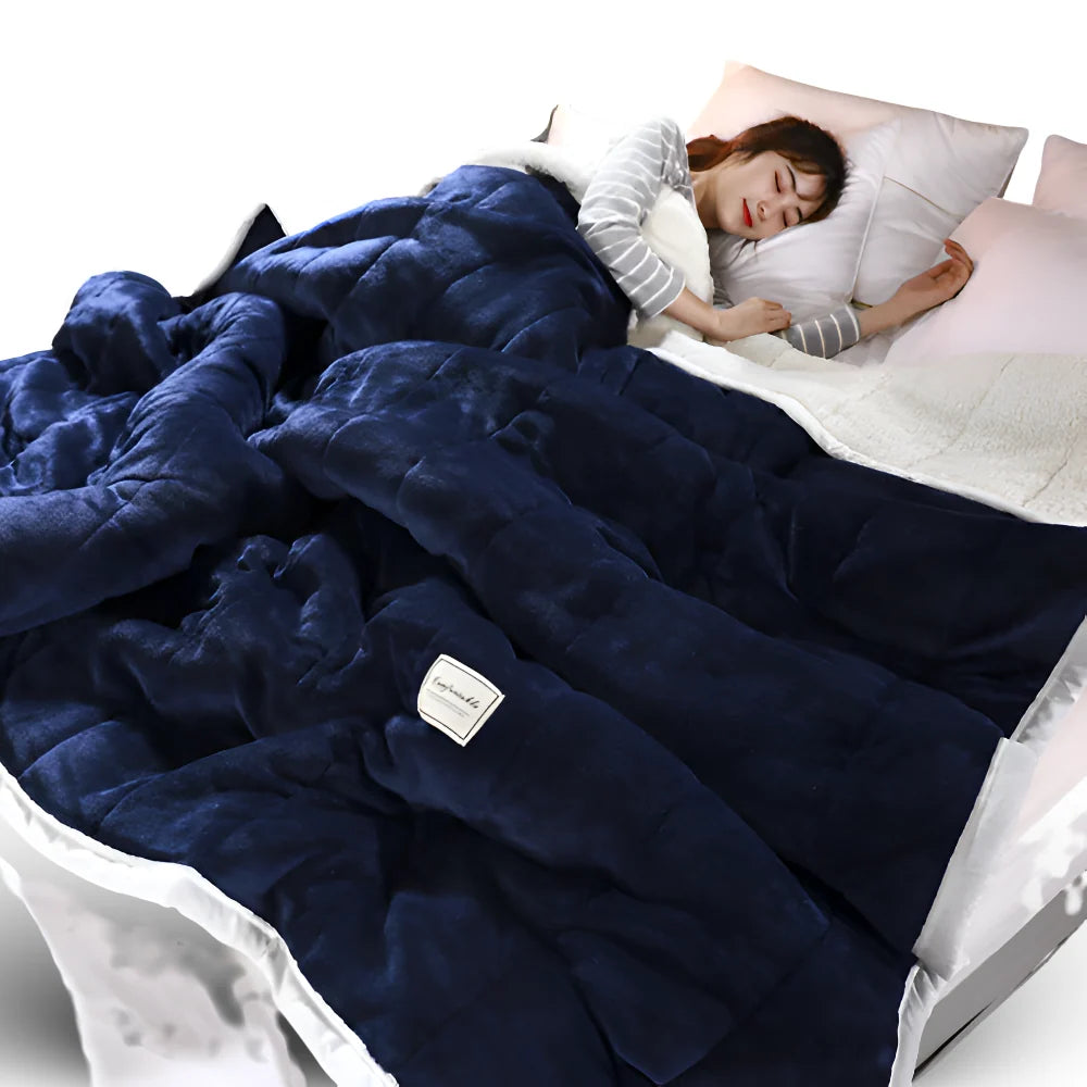 Sherpa Fleece Throw Blanket – soft, plush, lightweight, warm