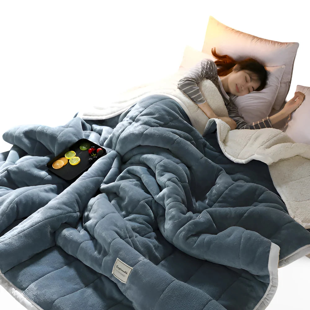 Sherpa Fleece Throw Blanket – soft, plush, lightweight, warm