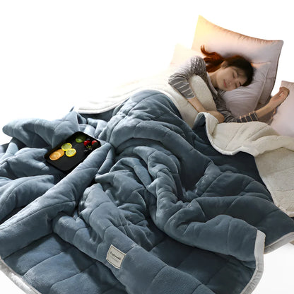 Sherpa Fleece Throw Blanket – soft, plush, lightweight, warm