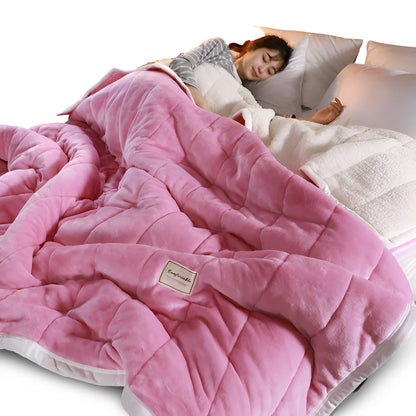 Sherpa Fleece Throw Blanket – soft, plush, lightweight, warm